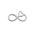 Коннектор  25*13 мм, серебро 925 пробы 