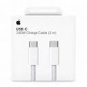 Кабель 2 метра швидкої зарядки для Apple iPhone 15/15 Plus/15 Pro Max , iPhone 16/16 Plus/16 Pro Max, Samsung, Huawei, Xiaomi, Meizu, Vivo, Oppo Швидка зарядка Type-C для Type-C (USB-C - USB-C) 60W 2м Woven White 