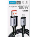 Кабель ANSTY S068T Type-USB to Type-C Нейлонове плетення  100W 3A 1.2M Black