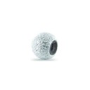 Шарик 7*2,5 mm   песок алмазная грань серебро 925 проба 0,6 гр 
