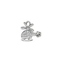 Подвеска 17*16,5 mm, серебро 925 пробы